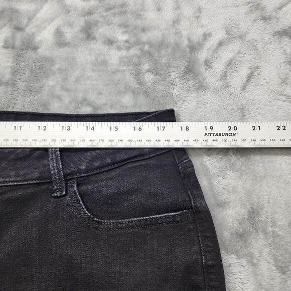 Maurices M. Jeans Womens XL X-SHORT Black Mid Rise Jegging Skinny Stretch Denim - Picture 9 of 13